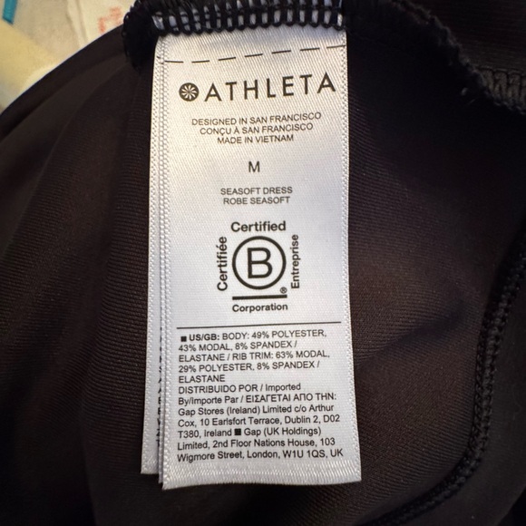 Athleta Seasoft Black Long Sleeve Dress - Picture 9 of 10
